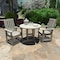 Highwood Usa Lehigh 3pc Round Outdoor Patio Furniture Dining Set AD-DNL36-HGR - alternate 3